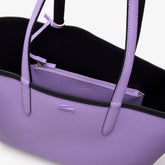 Lacost* - Women's Anna Reversible Tote & Pouch - Black/Lavender (AD-Sep)